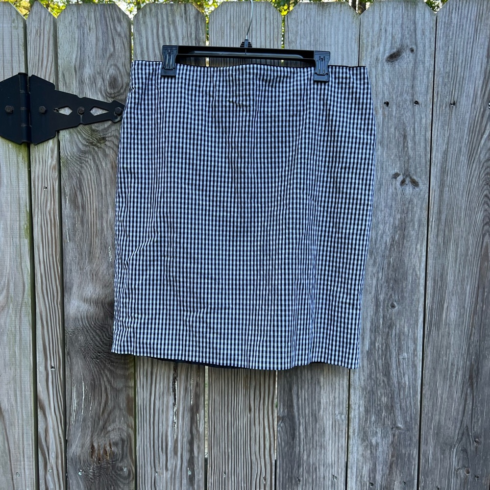 CHAUS Black and white Gingham Skirt Women’s 12